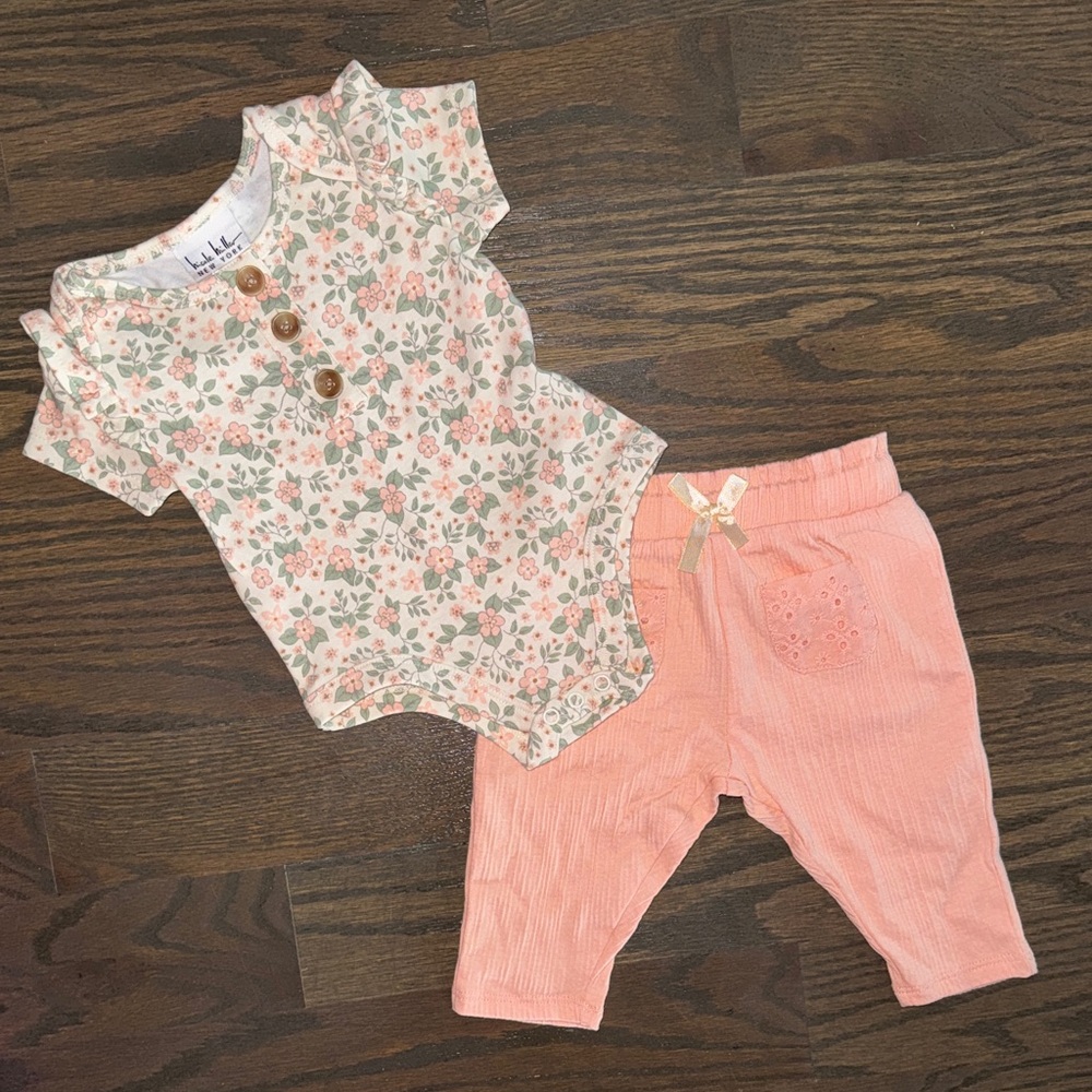 Nicole Miller Floral Matching Set | 3-6 Months